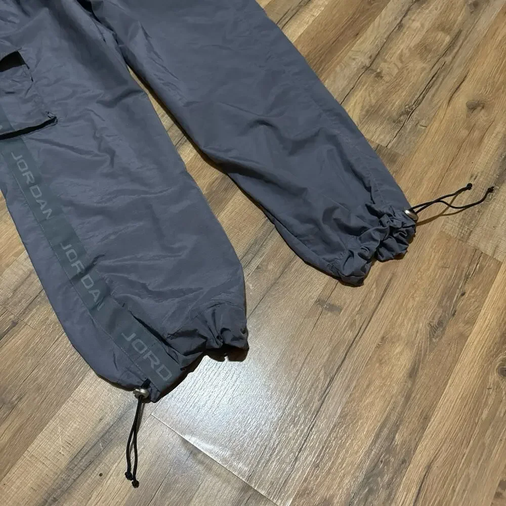 Y2K Air Jordan Grey Straight Leg Vintage Baggy 133559-001 Track Sweatpants
